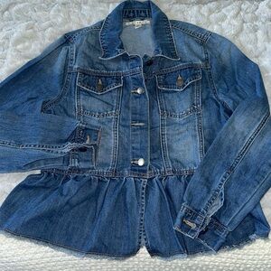 Miami Peplum Jean Jacket